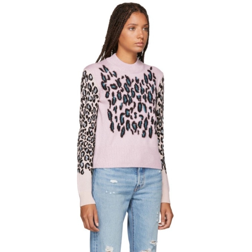 Kenzo Pink Leopard Sweater, size XS, warm and comfy! - Picture 5 of 16
